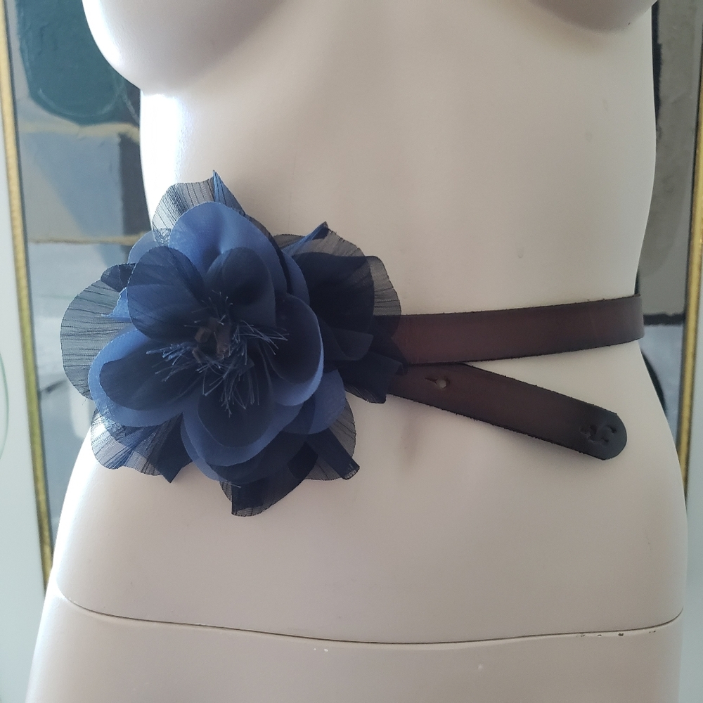 Hollister | Leather Belt with Decorative Flower